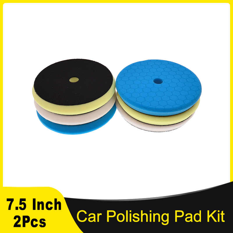 Polish Pad Set Buffer - Kit de Almofadas de Polimento Automotivo