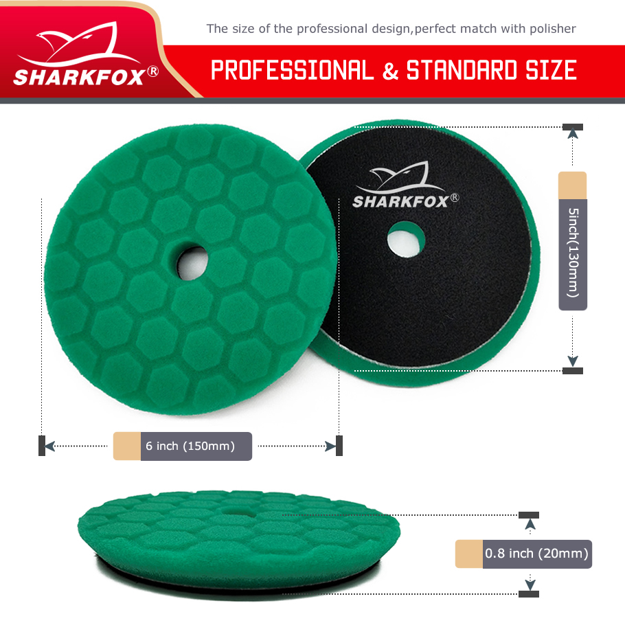 Sharkfox 5 peças/set 5 Polegad - Polish Pad Set Buffer avaliação e preço